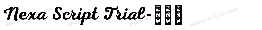 Nexa Script Trial字体转换